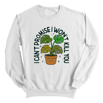 I can't promise I won't kill you Monstera Green (Front Print)